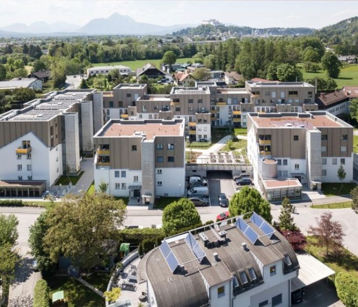 Das Teilnehmerprojekt "Aufstockung Inhauser Straße Salzburg" (Foto: Christof Reich)