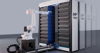 Neues TOOL-L Speichersystem lagert automatisiert fünftausend Werkzeuge platzsparend (Foto: WASSERMANN TECHNOLOGIE GmbH)