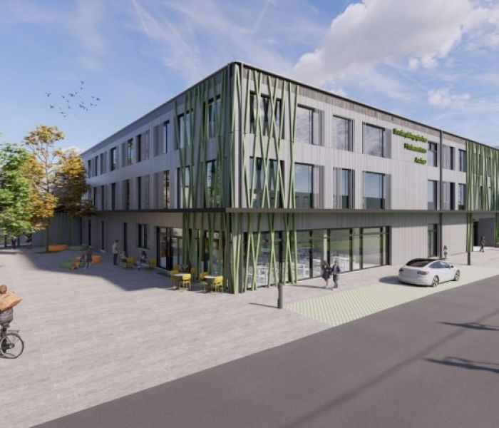 Visualisierung des neuen Schulgebäudes in Aschau (Foto: Delta Immotec)