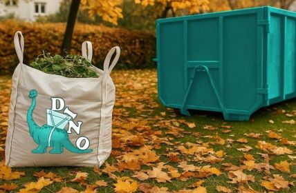 Flexible Entsorgungslösungen für Herbstlaub und Grünschnitt in Berlin (Foto: DINO Containerdienst Berlin GmbH)