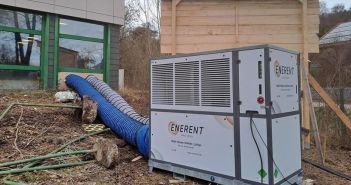 Neubau SFZ Aschau mit mobiler ENERENT Wärmepumpe effizient (Foto: ENERENT GmbH)