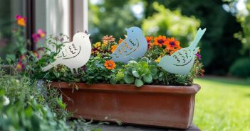 Modulare, wetterfeste Blumenkletterhilfen mit verdeckter Befestigung für stilvolle Gärten KNOBLOCH Rankgitter und Gartenstecker vereinen Design, Funktion und (Foto: Max Knobloch Nachf. GmbH)