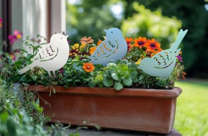 Modulare, wetterfeste Blumenkletterhilfen mit verdeckter Befestigung für stilvolle Gärten KNOBLOCH Rankgitter und Gartenstecker vereinen Design, Funktion und (Foto: Max Knobloch Nachf. GmbH)