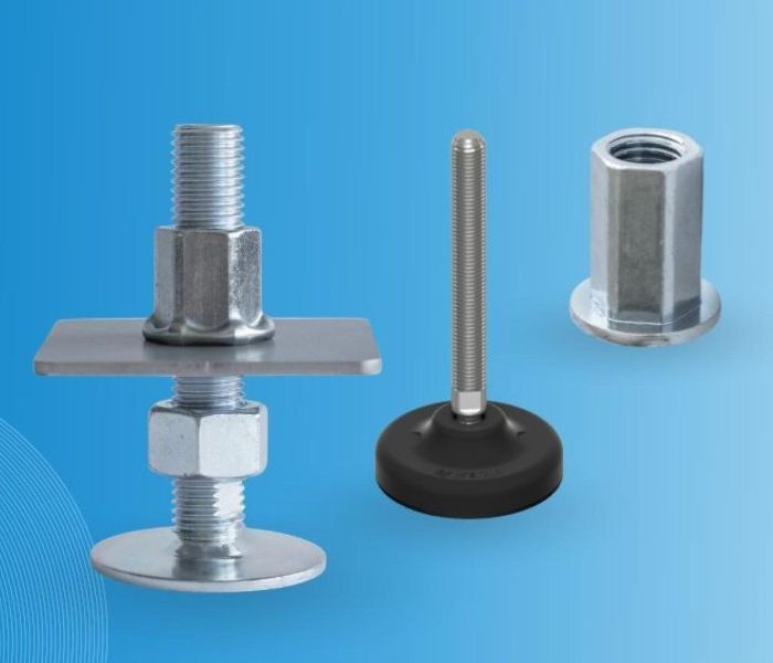 Stellfüße und Blindnietmuttern (Foto: Bossard Deutschland GmbH)